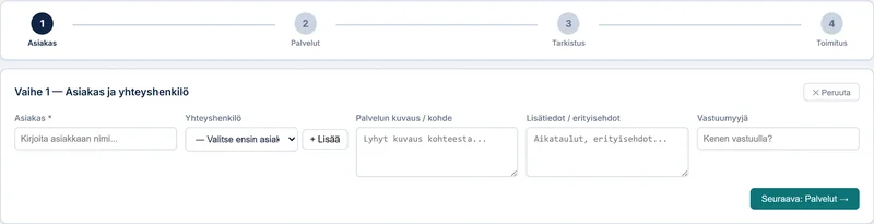 Cinterim projektitarjous